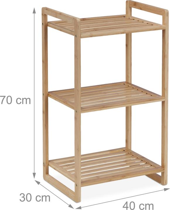 Productafbeelding Relaxdays Bamboe plank (40 x 30 x 70 cm)