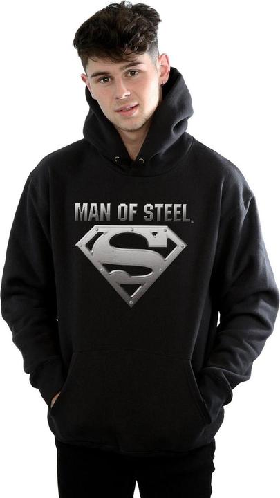 Actual product image Mens Superman Man Of Steel Shield Hoodie (XXL)