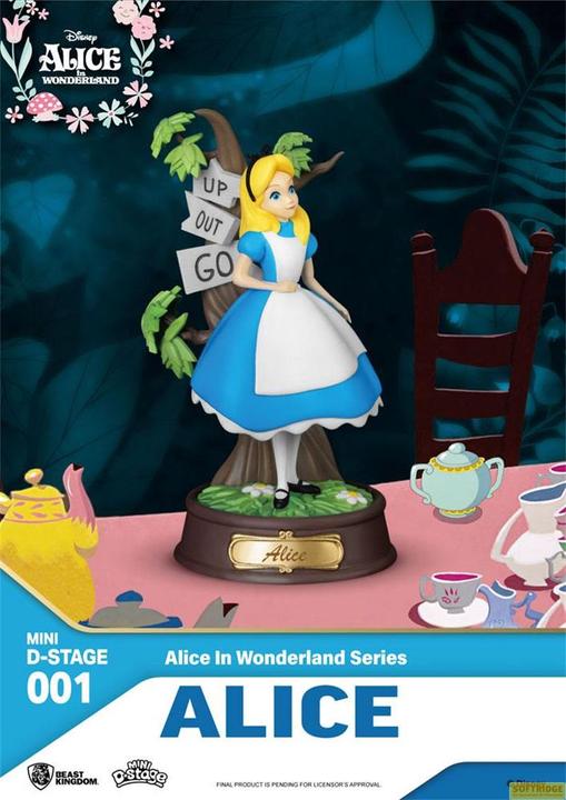 Actual product image Beast Kingdom ST Disney Mini D-Stage Alice Wonderland Cheshire Cat 10cm