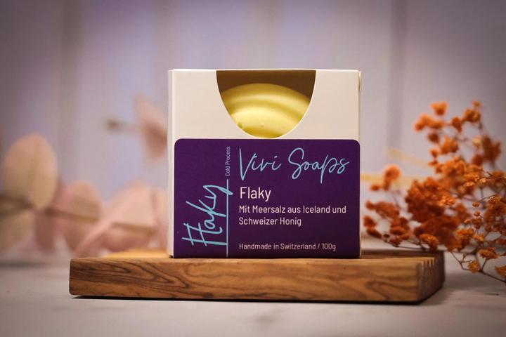 Vivi Soaps Flaky Iceland Meersalzseife (Hartseife)