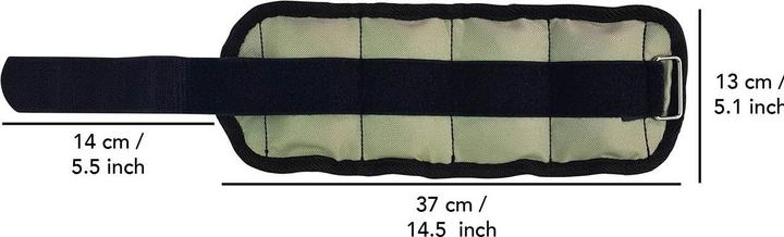 Produktbild Tunturi Set Arm & Bein Gewichtmanschetten (2 x 1 kg)