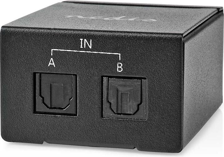 Produktbild Nedis Digital-Audio-Switch | 2-Weg | Anschlüsse – Eingang: DC Power / 2x TosLink | Anschlüsse – Ausg
