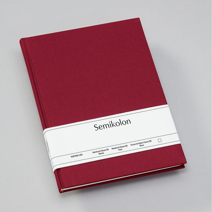 Actual product image Semikolon Classic (B5, Plain, Hardcover)