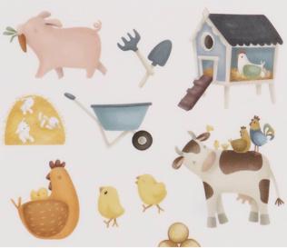 Actual product image Little Dutch Farmhouse window sticker
