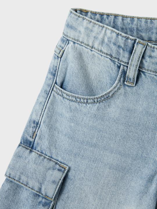 Actual product image Name it NKFBELLA WIDE CARGO JEANS 8772-BE NOOS (134)