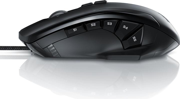 Actual product image Titanwolf Gaming Laser Mouse with 12 programmable buttons | Mouse with 10800 dpi | Polling rate up to 1000Hz (Cable)