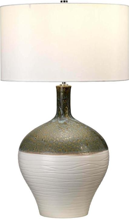 Image du produit Elstead Lighting Eden Park lampe de table E27 vert, turquoise et crème doré, Made in UK (E27)