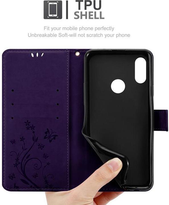 Image du produit Cadorabo Couverture du livre de fleurs (Huawei Y6 (2019))