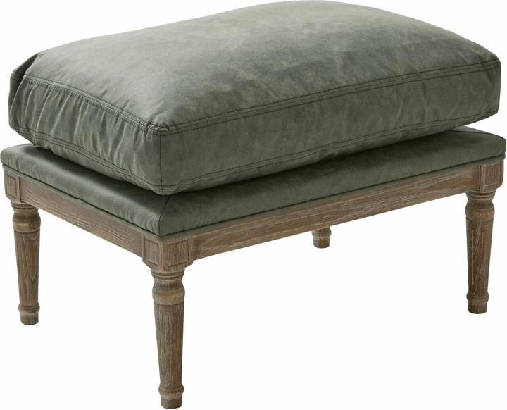 Loberon Tabouret Greenbrier gris-brun/vert