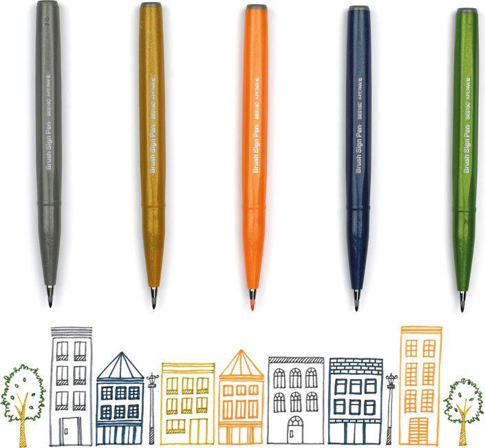 Produktbild Pentel Pinselstift (Olivegrün, 1 x)
