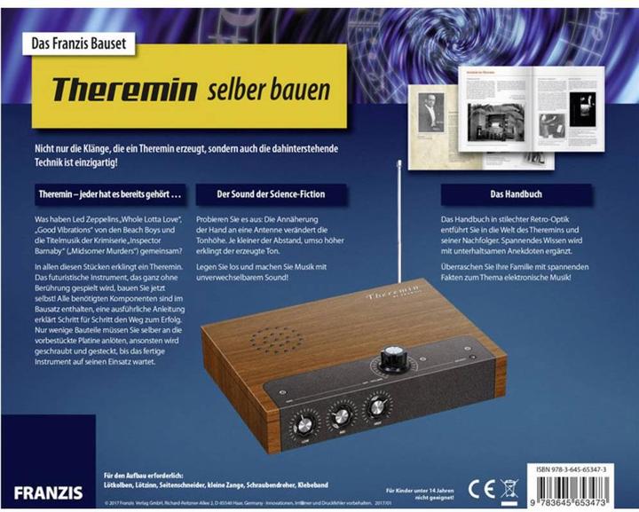 Actual product image Franzis Build your own theremin