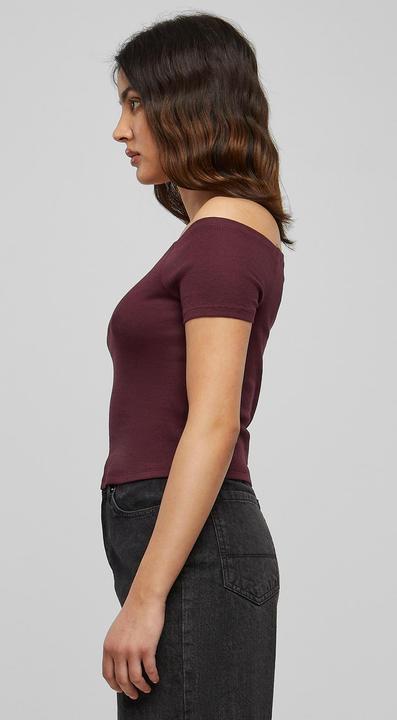 Actual product image Urban Classics Ladies Off Shoulder Rib Tee (S)