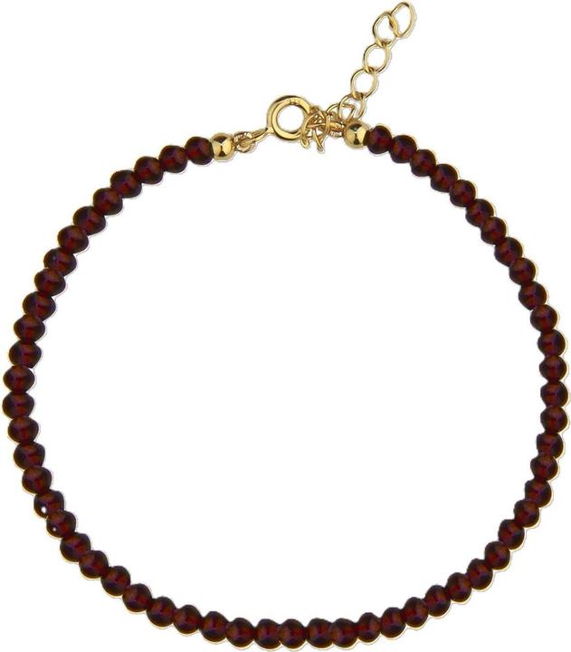 Jeberg Jewellery Armkette Rouge Noir (19 cm, 925 Sterlingsilber)