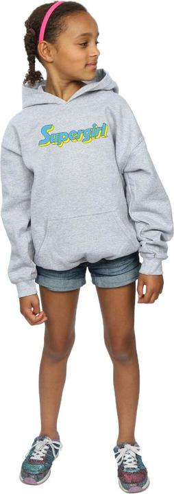 Produktbild Supergirl Text Logo Kapuzenpullover Mädchen (152, 158)