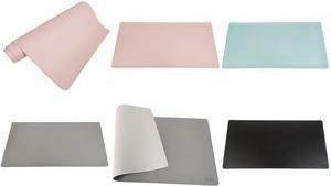 Actual product image Helit Plastic desk pad light blue