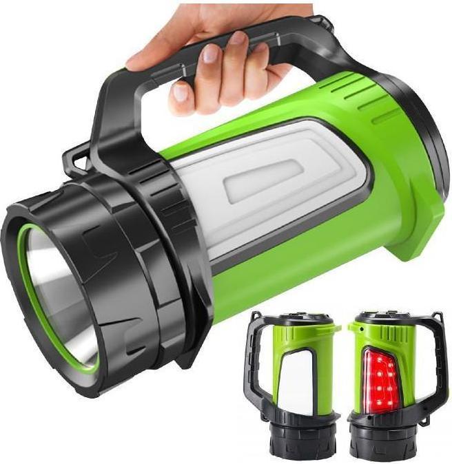 Actual product image Maclean MCE345 3-in-1 LED torch, rechargeable, searchlight, handheld power bank function, 3 modes (250 lm)