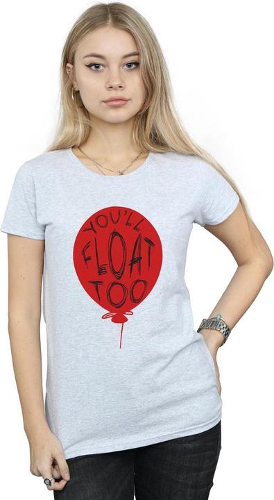 Actual product image Universal Textiles Womens/Ladies Pennywise You'll Float Too Cotton T-Shirt (S)