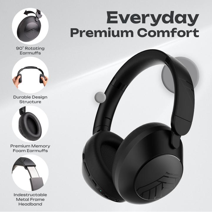Produktbild PowerLocus Orion Over Ear Bluetooth-Kopfhörer (70 h)