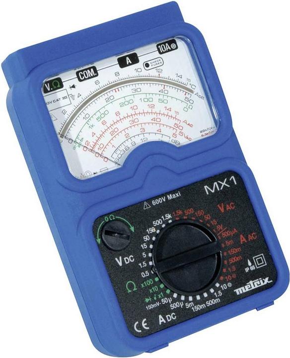 Immagine prodotto Metrix Multimetro portatile analogico MX1 Cal (CAT II 1000V, CAT III 600V)