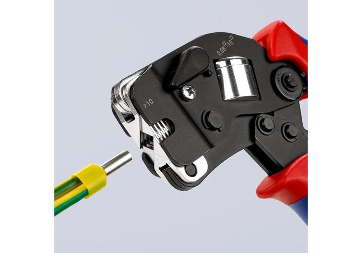 Actual product image Knipex Self-Adjusting Crimping Pliers for wire ferrules (190 mm)