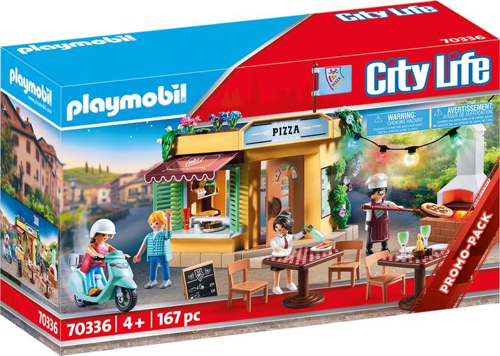 Playmobil Pizzeria avec restaurant de jardin (70336, Playmobil City Life)