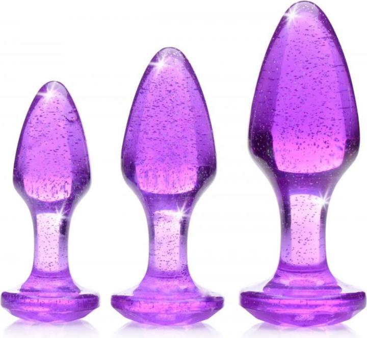 Immagine prodotto XR Brands Set di spine anali Shimmering Gem Purple