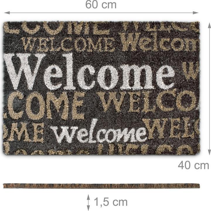Actual product image Relaxdays Doormat coconut (40 x 60 x 1.5 cm)
