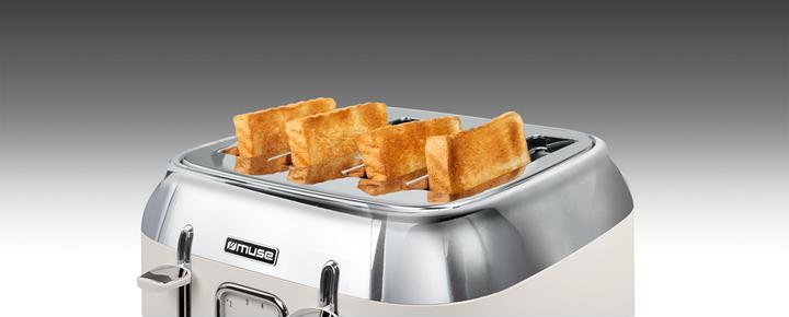 Actual product image Muse MS-131 SC Toaster Beige