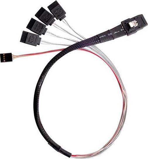 Actual product image Silverstone SST-CPS03 Mini SAS to SATA cable