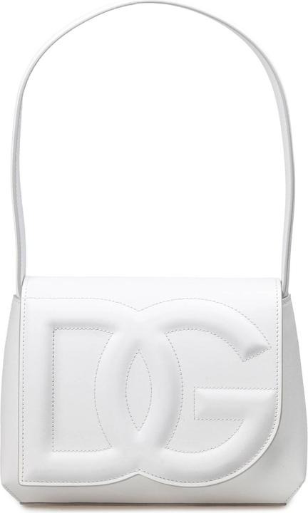 Actual product image Dolce & Gabbana leather shoulder bag with dg logo