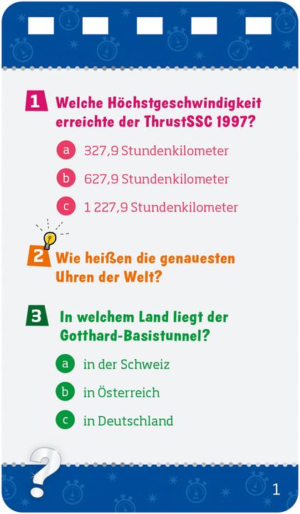 Energie-Label Tessloff WAS IST WAS Quiz Rekorde der Technik (Deutsch)