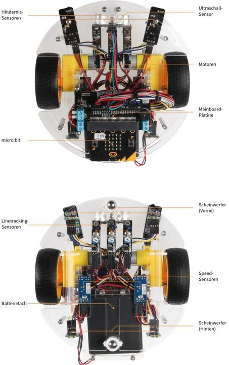 Immagine prodotto Joy-it Micro:Bit "JoyCar" Robot Educativo Prefabbricatore incl. micro:bit V2