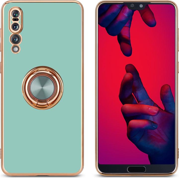 Image du produit Cadorabo Coque pour Huawei P20 PRO / P20 PLUS en TPU avec protection de l'appareil photo et anneau LM089 (Huawei P20 Plus, Huawei P20 Pro)