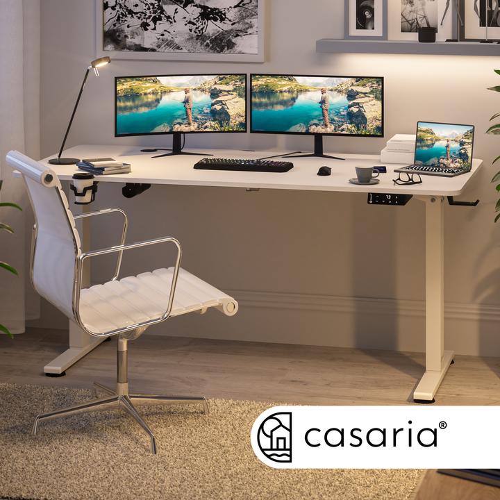 Image du produit Casaria Bureau à hauteur réglable (140 x 60 x 118 cm)