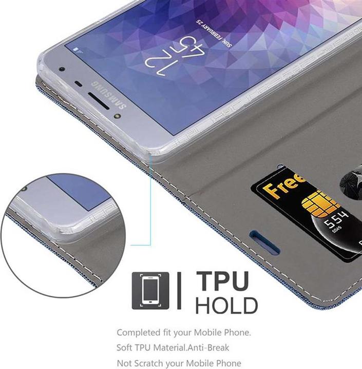 Produktbild Cadorabo Book Jeans Optik Cover (Samsung Galaxy J4 (2018))