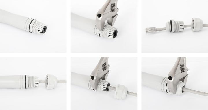Actual product image Intellinet Ultra Long Range Outdoor Fast Ethernet PoE+ Extender Set