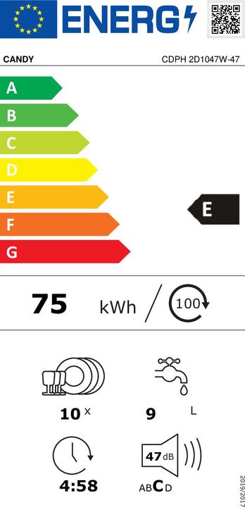 Etichetta energetica Candy CDPH2D1047W