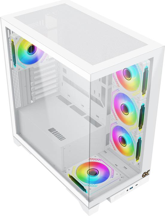 Immagine prodotto Xigmatek Boitier Moyen Tour ATX Endorphin Ultra RGB avec panneaux vitrés (Blanc)