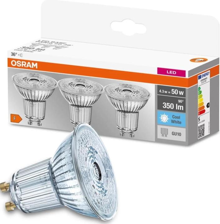 Produktbild Osram Base (GU10, 4.30 W, 350 lm, 3 x, F)