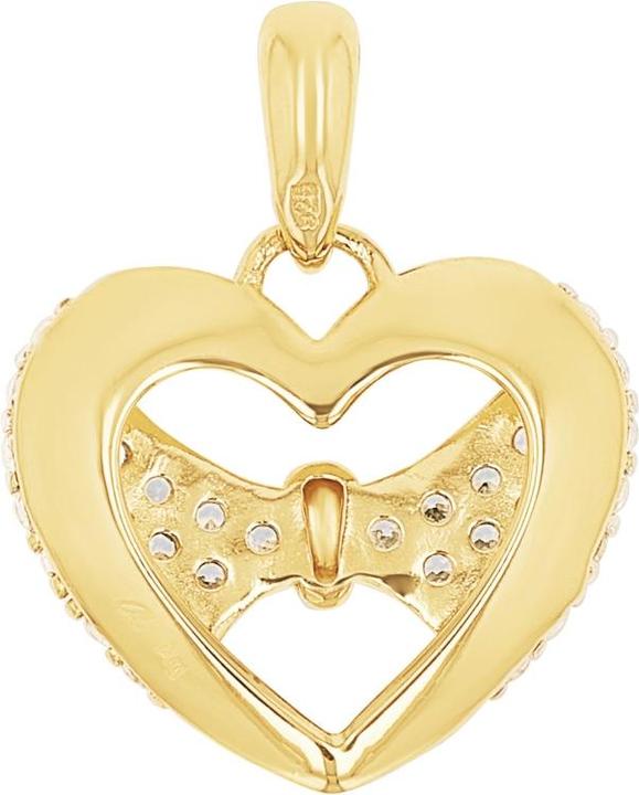 Produktbild Amor Anhänger für Damen, 925 Sterling Silber, Zirkonia synth. | Herz (Silber 925)