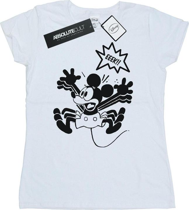 Actual product image Disney Womens/Ladies Mickey Mouse EEEEEK! Cotton T-Shirt (XL)