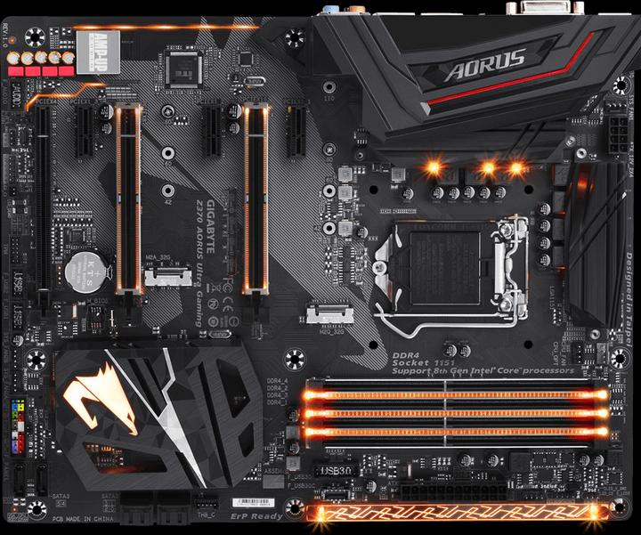Produktbild Gigabyte Z370 AORUS Ultra Gaming (LGA 1151, Intel Z370, ATX)