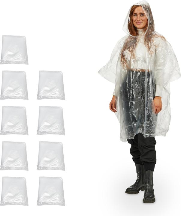Produktbild Relaxdays Regenponcho (One Size)