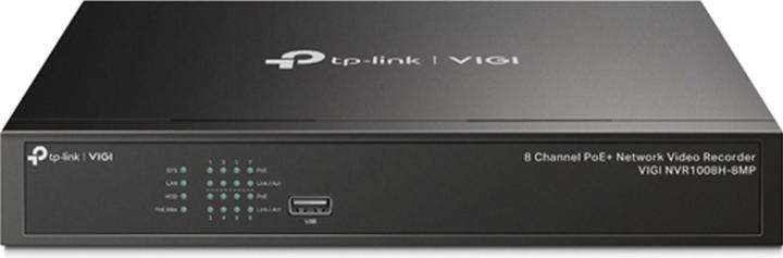 TP-Link VIGI NVR1008H-8MP - NVR, 8 canali, 8x PoE (Videoregistratore di rete (NVR))