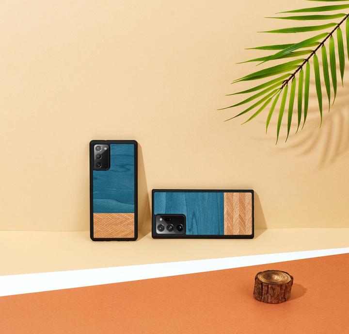 Immagine prodotto Man.Wand Custodia &WOOD per Galaxy Note 20 denim juodas (Samsung Galaxy Note 20)