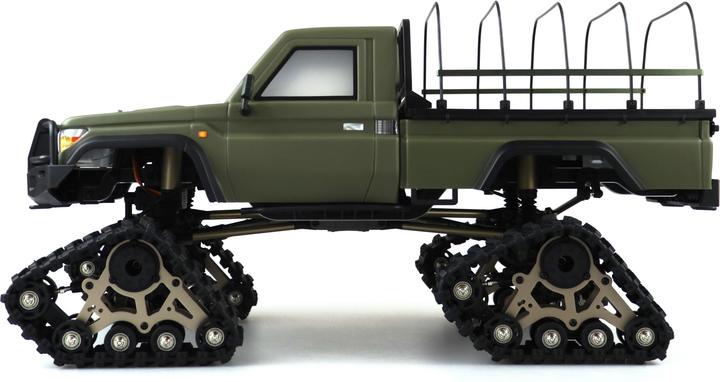 Produktbild Amewi AMXRock RCX10PTS Elektro Brushed Crawler Kette 1:10 RTR Militär grün (RTR Ready-to-Run)