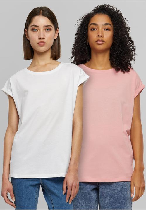 Produktbild Urban Classics Ladies Extended Shoulder Tee 2-Pack - 6524 (XS)