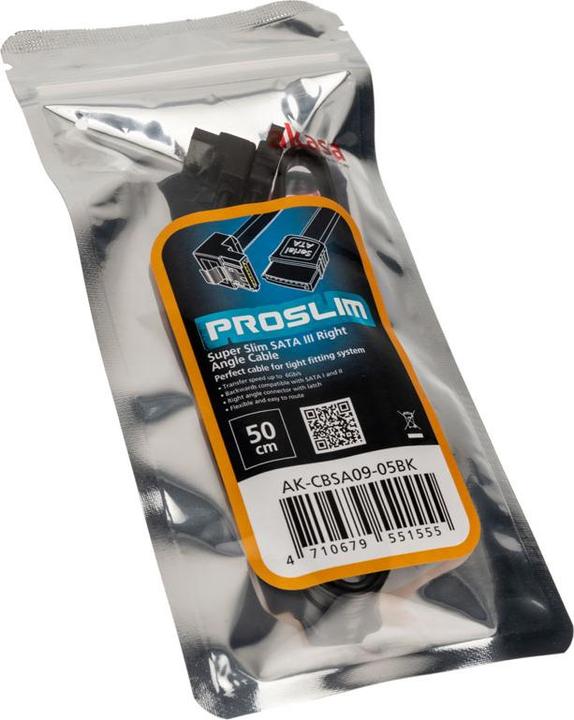 Image du produit Akasa Câble SATA 6 GB/s, coudé