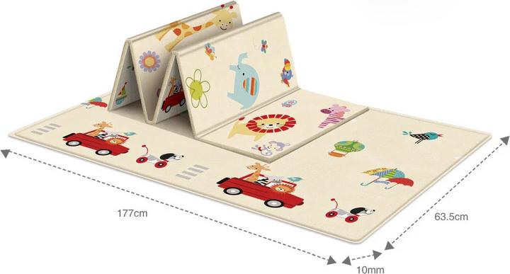 Image du produit Activity Board Tapis d'activité pour bébé Tapis de camping extérieur Tapis de jeu pliable Dessin humoristique