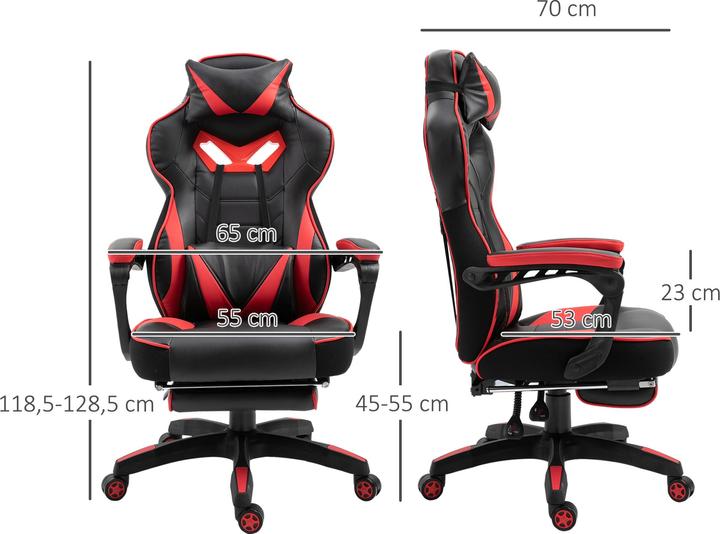 Produktbild Vinsetto Gamingstuhl mit Liegefunktion